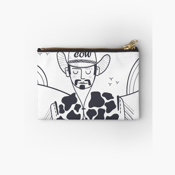 Item preview, Hand drawn abstract cowboy in dark slate color designed and sold by Arubi-Art.