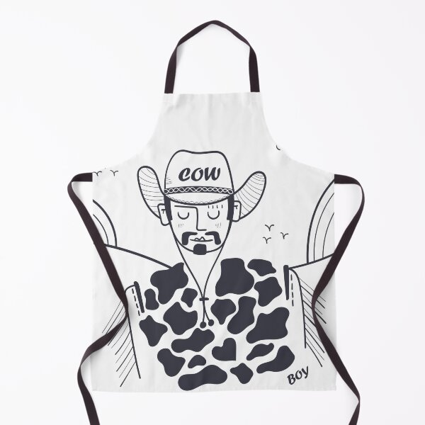Item preview, Hand drawn abstract cowboy in dark slate color designed and sold by Arubi-Art.