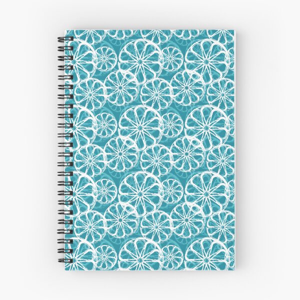 Item preview, Citrus Grove Fruit Slices on Teal pattern designed and sold by DEBORAH DEY.