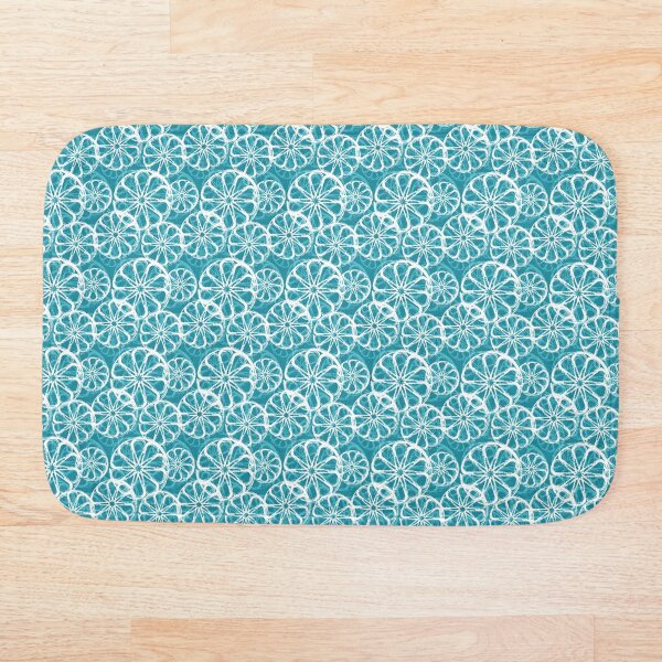 Artikelvorschau, Citrus Grove Fruit Slices auf Teal-Muster entworfen und verkauft von DEBORAH DEY.
