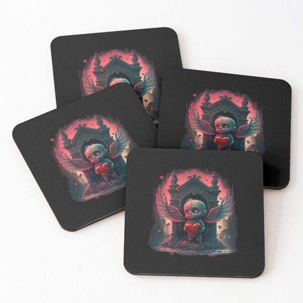 Item preview, Macabre Gothic Valentines Day Merchandise Cherubs of you Dreams other Darkly Romantic Gift Ideas designed and sold by Bits-X-Pieces.