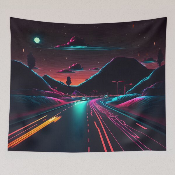 Item preview, Night Neon Road designed and sold by ArtAT.