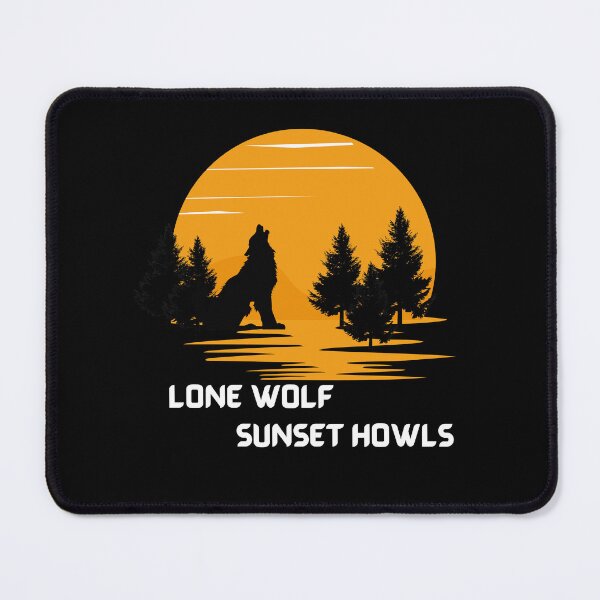 Item preview, Lone wolf  sunset howls designed and sold by CannyGoods.