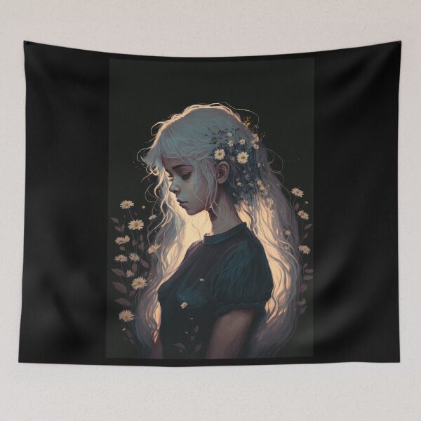 Item preview, Cute girl in the dreamland designed and sold by VibArtVision.