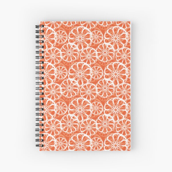 Citrus Grove Orange Slices pattern Spiral Notebook