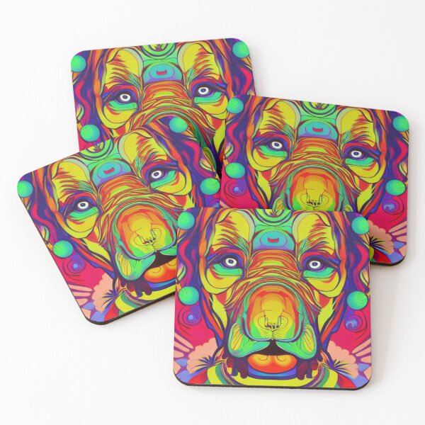 Item preview, Psychedelic Artwork - The Shamanic Dog designed and sold by Mindscyther.