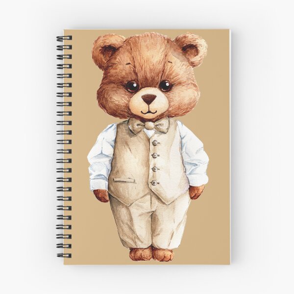 Item preview, Cute Watercolor Teddy Bear with papillon designed and sold by Chiara Mendicino.