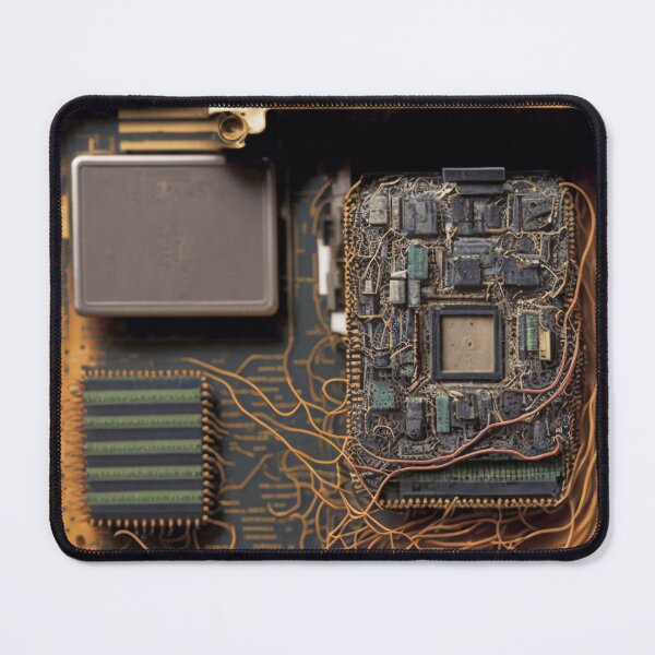 Item preview, Inner workings: A Detailed Illustration Depicts the Inside of a Mobile Phone with its Components and Chips. designed and sold by BotTastic.