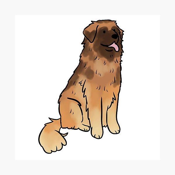 Item preview, Leonberger dog cute illustration  designed and sold by Yarafantasyart.