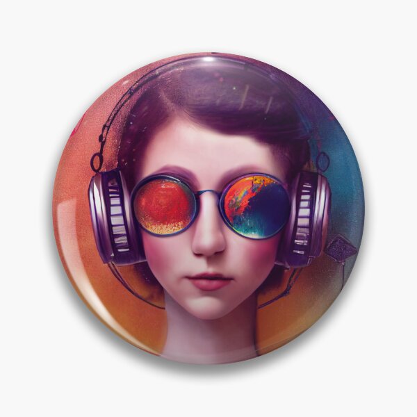 Item preview, DJ Girl Surreala Illustration designed and sold by KOTOdesign.