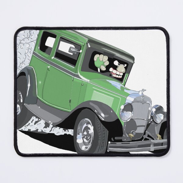 Item preview, Mean Green Car designed and sold by Curt's KarToons.
