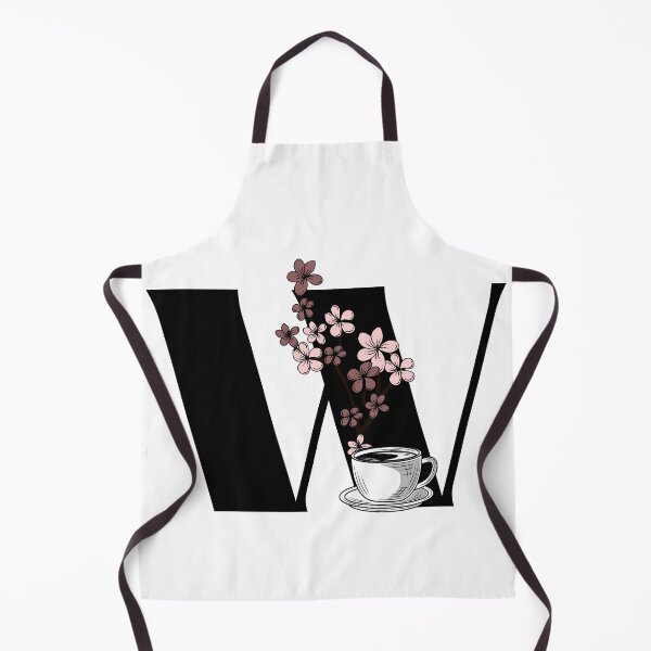 Item preview, Floral Coffee Monogram Letter W designed and sold by Coffee Lifestyle.