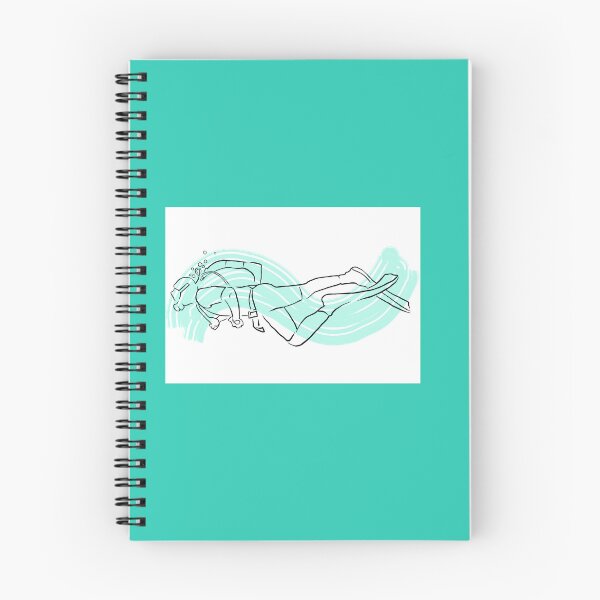 Item preview, Scuba diver in turquoise designed and sold by Lilly-Rune.