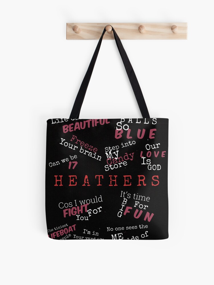 Bolsa de tela «Frases musicales de Heathers» de LeadingManChris | Redbubble