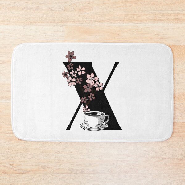 Item preview, Floral Coffee Monogram Letter X designed and sold by Coffee Lifestyle.
