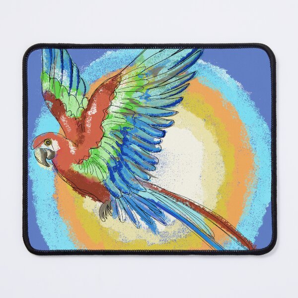 Item preview, Macaw in flight designed and sold by Lilly-Rune.