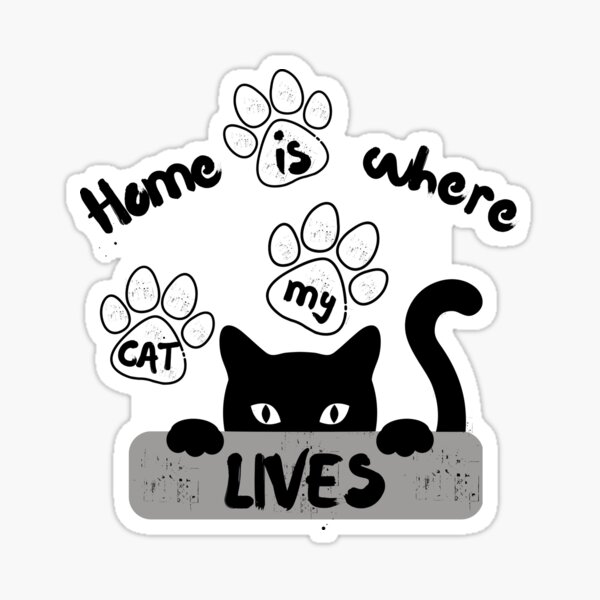 Item preview,  CATS HOME STICKER OR FRIDGE MAGNET designed and sold by GaryDobson.