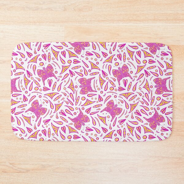 Item preview, Pink and Yellow Doodle Butterfly  designed and sold by dKarthdesign.