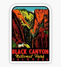 Black Canyon National Park Vintage Travel Decal Sticker