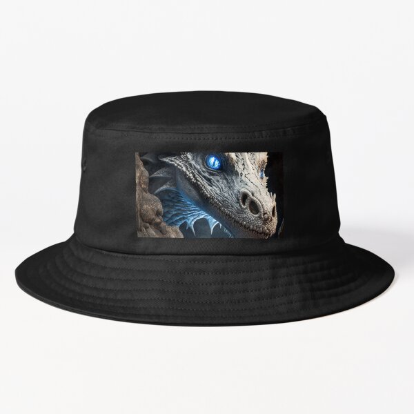 White Dragon Flat Top Breathable Bucket Hats Merlin Aithusa White Dragon  Magic Animals King Arthur Arthur Pendragon Fairy