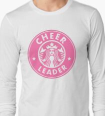 cheerleader starbucks sticker PINK Long Sleeve T-Shirt
