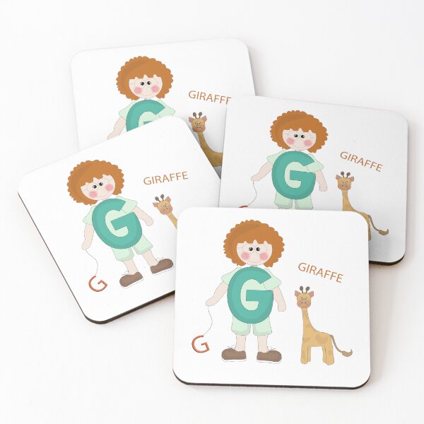 Item preview, Letter G with a giraffe designed and sold by SunGraphicArt.