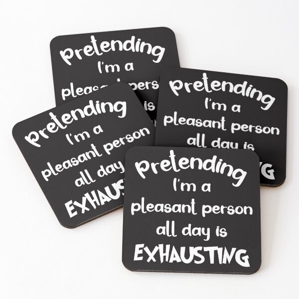 Item preview, Pretending I'm A Pleasant Person, Funny Sarcastic designed and sold by desireedickens.