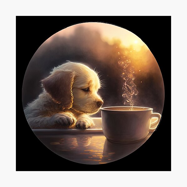 Artikelvorschau, Puppy Needs Some Caffeine entworfen und verkauft von MorphicPrints.