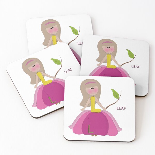 Item preview, Letter L holding a twig with leaf designed and sold by SunGraphicArt.