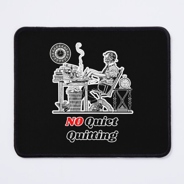 Item preview, 'No Quiet Quitting' Corporate Workaholic Design - Retro Illustration Design for T-shirts, mugs, phone cases and other accessories designed and sold by Ridiculam Toga.