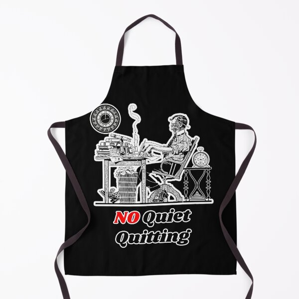Item preview, 'No Quiet Quitting' Corporate Workaholic Design - Retro Illustration Design for T-shirts, mugs, phone cases and other accessories designed and sold by Ridiculam Toga.