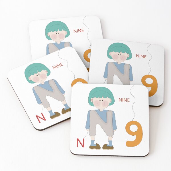 Item preview, Letter N and number nine designed and sold by SunGraphicArt.