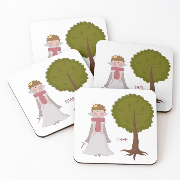 Item preview, Letter T and tree designed and sold by SunGraphicArt.