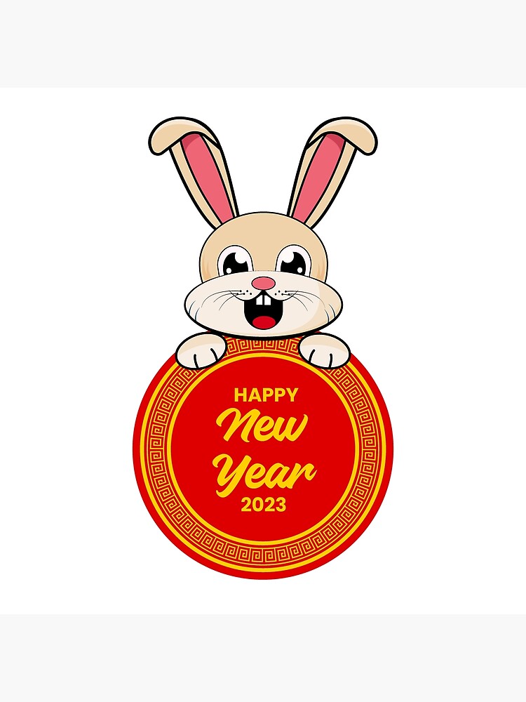" Chinese New Year Year of the Rabbit Floral Year Of The Rabbit