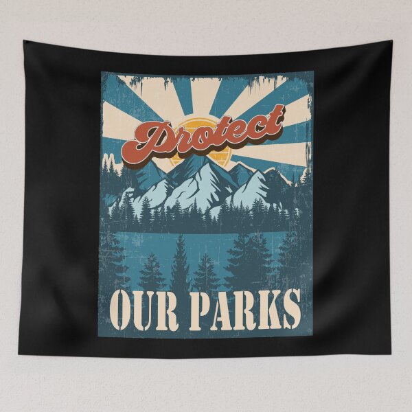 Item preview, PROTECT OUR PARKS VINTAGE POSTER designed and sold by HomeCoquette.