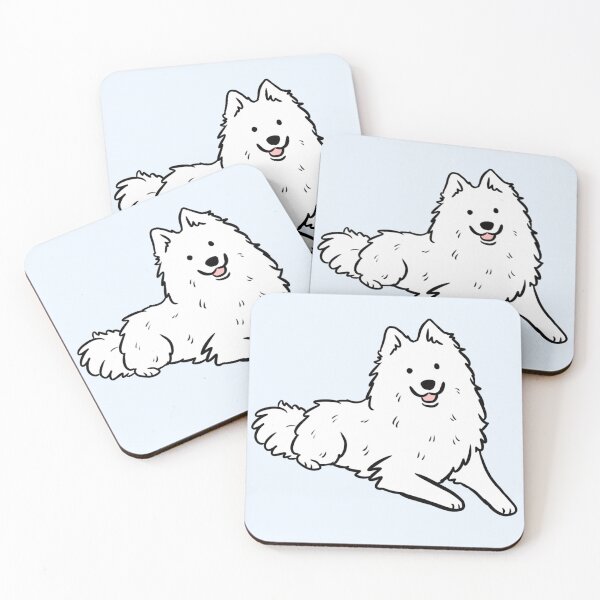Item preview, American eskimo Dog cute illustration  designed and sold by Yarafantasyart.