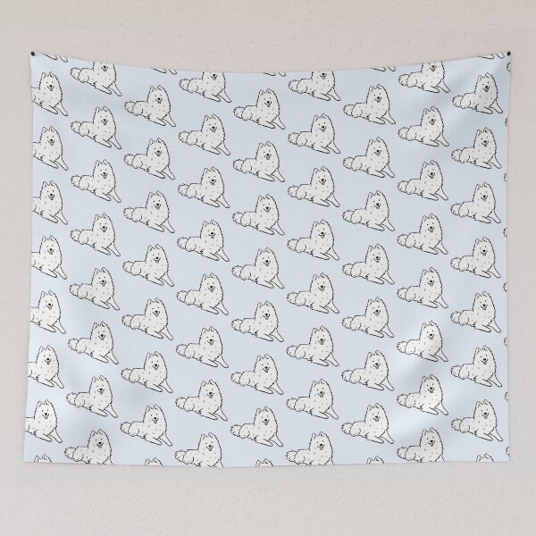Item preview, American eskimo Dog cute illustration  designed and sold by Yarafantasyart.