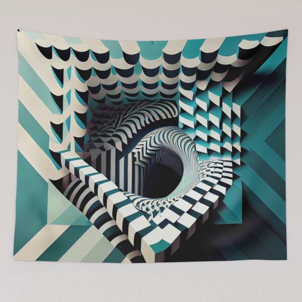 Artikelvorschau, 80s style surreal optical illusion entworfen und verkauft von ArtificialGenes.