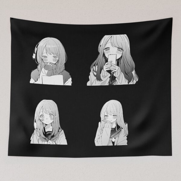Item preview, Pack Kubo san wa Mob wo Yurusanai stickers  designed and sold by youssef-ezz.