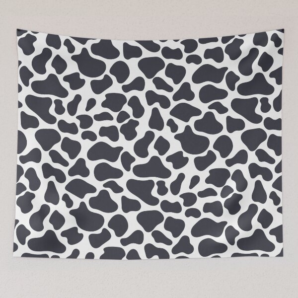 Item preview, Simple cow like pattern in dark slate color designed and sold by Arubi-Art.