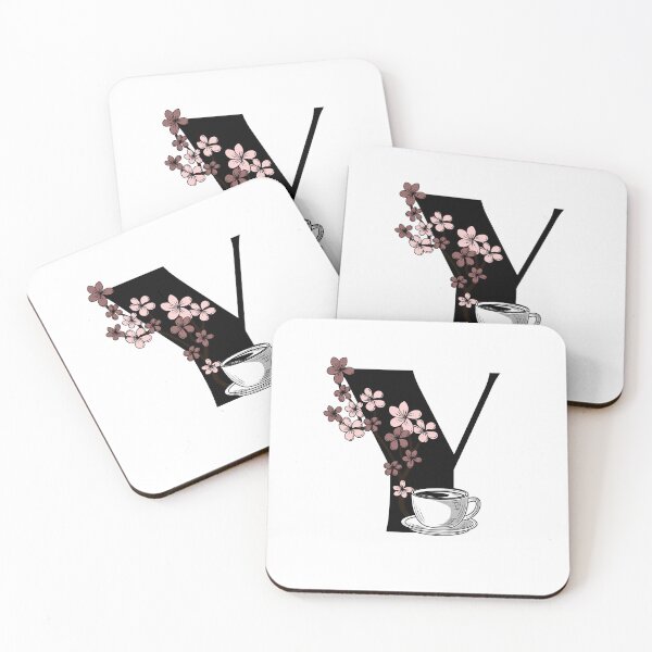 Item preview, Floral Coffee Monogram Letter Y designed and sold by Coffee Lifestyle.