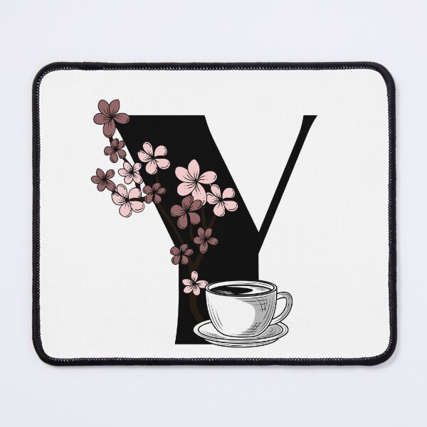 Item preview, Floral Coffee Monogram Letter Y designed and sold by Coffee Lifestyle.
