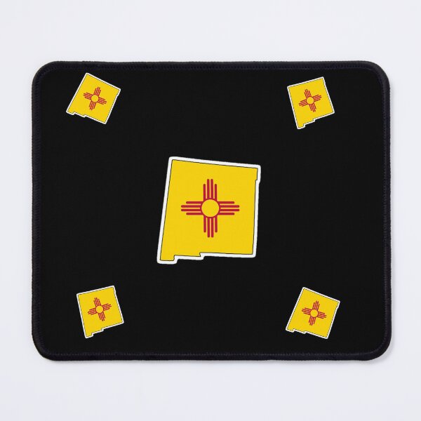 Item preview, New Mexico Flag and state outline pattern designed and sold by Dude Stuff.