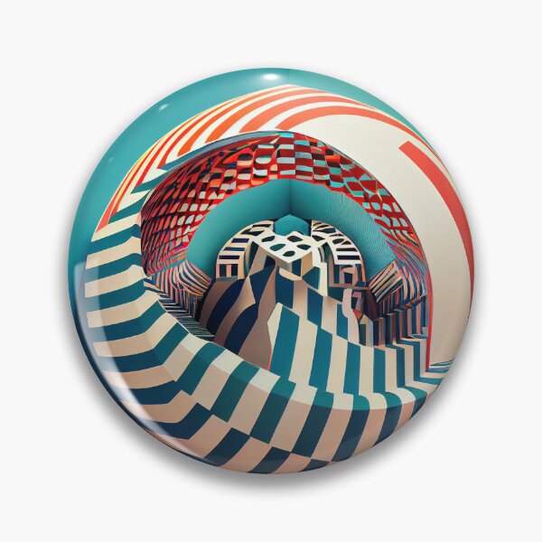 Artikelvorschau, 80s style surreal optical illusion entworfen und verkauft von ArtificialGenes.