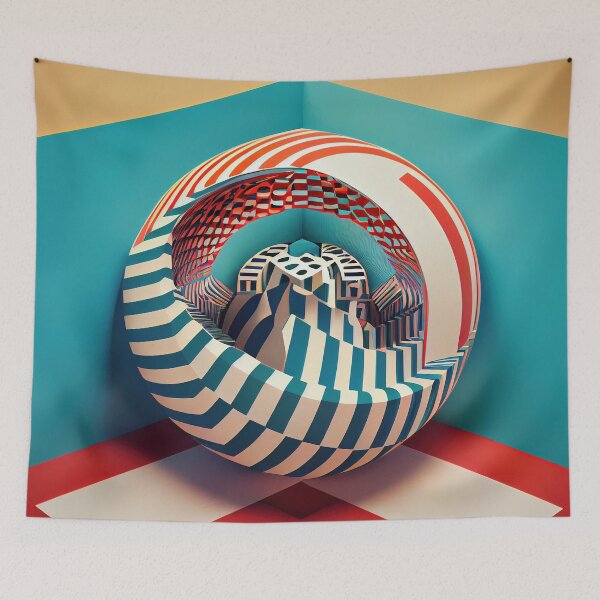 Item preview, 80s style surreal optical illusion designed and sold by ArtificialGenes.