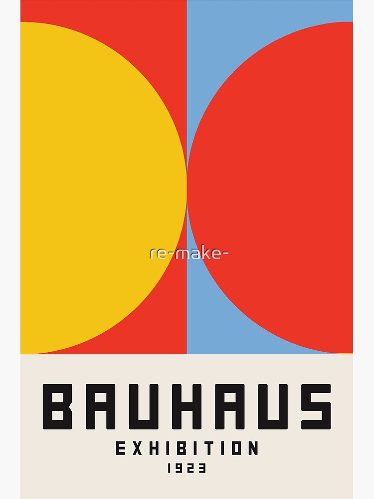 Bauhaus Exhibition, Bauhaus Wall Art circles, Bauhaus Exhibition Print  1923, Bauhaus inspired decor | Poster