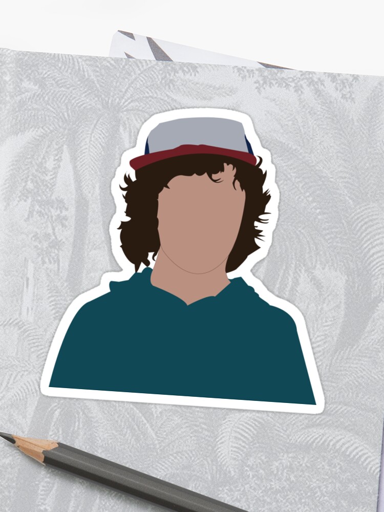 Dustin Stranger Things Sticker By Allyart Redbubble