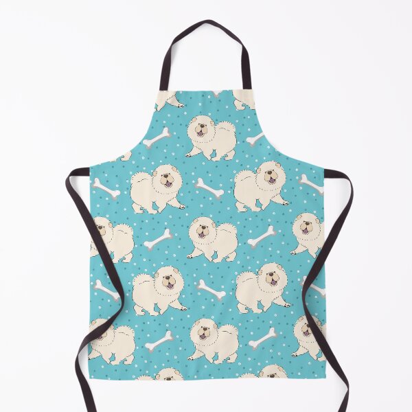 Item preview, Happy White Cream Chow Chow designed and sold by Lulupainting.