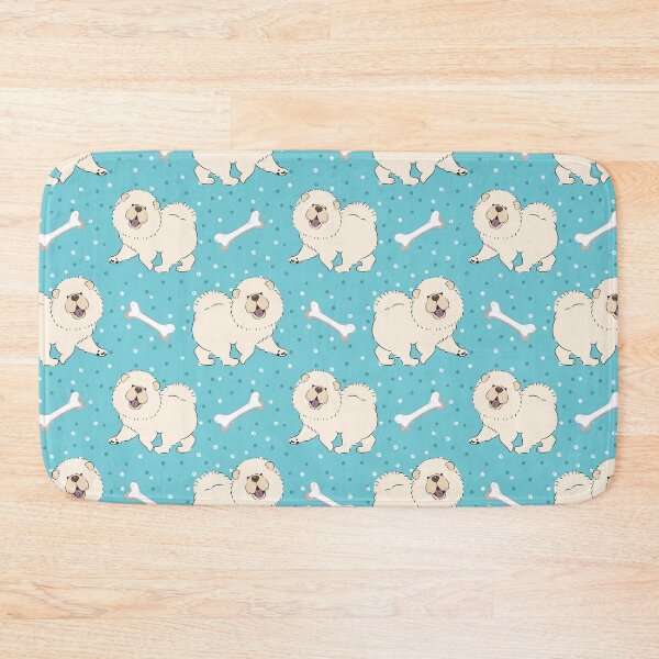 Item preview, Happy White Cream Chow Chow designed and sold by Lulupainting.