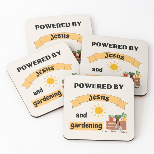 Item preview, Powered by Jesus and gardening designed and sold by Rubi16.